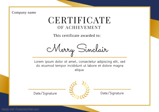 2color very certificates design by Tomiwa Ola