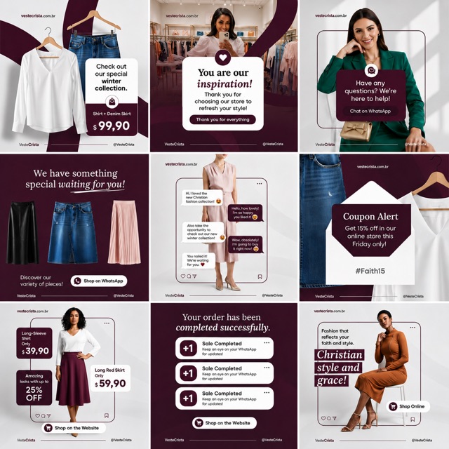 Social media design preview