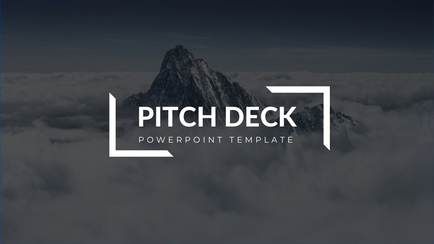 Pitch deck sample slides pitch deck cover